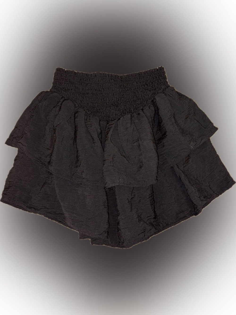 NWT Red Haute Black Tiered Skirt